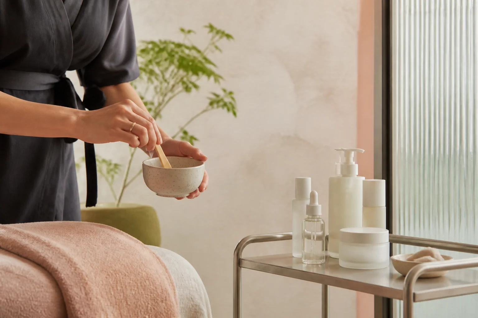 Halo Skin Studio fictional skincare brand, social media, and booking website concept